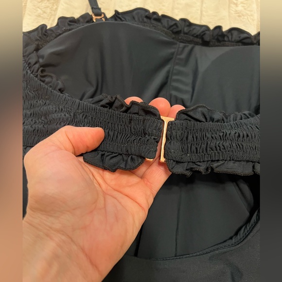 Anthropologie Iris Smocked Halter One-Piece Swimsuit - Picture 8 of 12